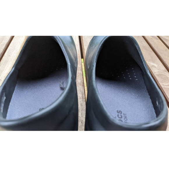 CROCS Neria Pro II Dual Comfort black clogs womens size 9 - Picture 6 of 10